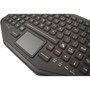 iKey BT-870-TP Keyboard - WiredWireless Connectivity - Bluetooth - Micro USB Interface - LED - Rugged - Mobile Device - TouchPad - BT-870-TP