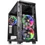 Thermaltake View 31 Tempered Glass RGB Edition Mid Tower Chassis - Mid-tower - SPCC Tempered Glass - 3 x Bay - Mini ITX Micro ATX - CA-1H8-00M1WN-01