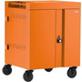Bretford CUBE Cart - 1 Shelf - PushPull Handle - 4 Casters - Steel - 30 Width x 265 Depth x 375 Height - Tangerine - For 16 TVC16PAC-TAG