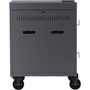 Bretford CUBE Cart - 1 Shelf - Push Handle Handle - 4 Casters - Steel Polypropylene - 30 Width x 265 Depth x 375 Height - Topaz TVC16PAC-TZ
