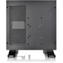 Thermaltake Core P1 TG Mini ITX Wall-Mount Chassis - Wall Mountable - Black - Tempered Glass SPCC - 4 x Bay - Mini ITX Motherboard - CA-1H9-00T1WN-00