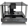 Thermaltake Core P1 TG Mini ITX Wall-Mount Chassis - Wall Mountable - Black - Tempered Glass SPCC - 4 x Bay - Mini ITX Motherboard - CA-1H9-00T1WN-00