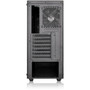 Thermaltake View 21 Tempered Glass Edition Mid-Tower Chassis - Mid-tower - Black - SPCC Tempered Glass - 4 x Bay - Micro ATX ATX - CA-1I3-00M1WN-00