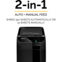 Fellowes AutoMaxtrade 350C Auto Feed Shredder - Non-continuous Shredder - Cross Cut - 350 Per Pass - for shredding Staples Paper - 4964001
