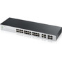 ZYXEL 24-port GbE Nebula Cloud Managed Switch - 28 Ports - Manageable - 4 Layer Supported - Modular - 4 SFP Slots - 2720 W Power - - NSW100-28
