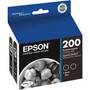 Epson DURABrite Ultra 200 Ink Cartridge - Black - Inkjet - Standard Yield - 175 Pages (Per Cartridge) - 2 / Pack (Fleet Network)