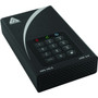 Apricorn Aegis Padlock DT FIPS ADT-3PL256F-12TB 12 TB Desktop Hard Drive - External - Black  - USB 30 - 256-bit Encryption Standard - ADT-3PL256F-12TB