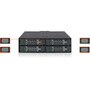 Icy Dock ToughArmor MB607SP-B Drive Enclosure for 525 - Serial ATA600 Host Interface Internal - Black - 4 x HDD Supported - 4 x SSD MB607SP-B