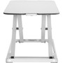 Amer Mounts Ultra Slim Height Adjustable Standing Desk- White Finish - 1323 lb 6000 g Load Capacity - 1570 39878 mm Height x - EZUP3213