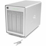 OWC Mercury Elite Pro Quad Drive Enclosure - Silver - 48 TB Total HDD Capacity Supported - 48 TB Total SSD Capacity Supported - 4 x - OWCMEQCTJBT32