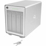 OWC Mercury Elite Pro Quad Drive Enclosure - Silver - 48 TB Total HDD Capacity Supported - 48 TB Total SSD Capacity Supported - 4 x - OWCMEQCTSRT00