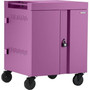 Bretford CUBE Cart - 2 Shelf - PushPull Handle - 4 Casters - Steel - 30 Width x 265 Depth x 375 Height - Orchid - For 32 Devices TVC32PAC-270ORC