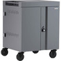 Bretford CUBE Cart - 2 Shelf - PushPull Handle - 4 Casters - Steel - 30 Width x 265 Depth x 375 Height - Platinum - For 36 TVC36PAC-270PM