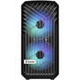 Fractal Design Torrent Compact RGB Black TG Light - Tower - Black - Tempered Glass Steel - 4 x Bay - 0 - ATX EATX Micro ATX Mini - FD-C-TOR1C-02