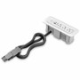 Wiremold ModPower Series In-Surface End Module Power - White - 3 x Power Receptacles - 125 V AC / 12 A Surface Mount, Clamp Mount, - (Fleet Network)
