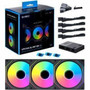Lian Li UNI FAN SL-INF 120 Triple Pack High Airflow 3 Fluid Dynamic Bearing Cooling Maximum L/min Rpm S X UF-SLIN120-3B