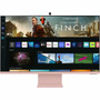 Samsung Smart S32BM80PUN 32 Class Webcam 4K UHD Smart LCD Monitor - 169 - Sunset Pink Warm White - 32 Viewable - Vertical VA - x LS32BM80PUNXGO