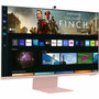 Samsung Smart S32BM80PUN 32 Class Webcam 4K UHD Smart LCD Monitor - 169 - Sunset Pink Warm White - 32 Viewable - Vertical VA - x LS32BM80PUNXGO