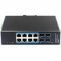 ECI Networks Industrial Gigabit POE Managed Switch - 8 Ports - Manageable - Gigabit Ethernet - 101001000Base-TX 1000Base-X - 2 - 4 EN-MSWG-0804S-PE