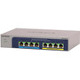 Netgear 8-port Ultra60 PoE Multi-Gigabit 25G Ethernet Plus Switch - 8 Ports - 25 Gigabit Ethernet - 25GBase-T - 3 Layer - W - W MS108UP-100NAS