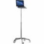 CTA Digital Rolling Floor Stand with Laptop Mount - Up to 176 44704 mm Screen Support - 58 147320 mm Height x 2 5080 mm - LT-RFL