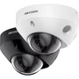 Hikvision ColorVu DS-2CD2547G2-LS 4 Megapixel Outdoor Network Camera - Color - Mini Dome - White - 9843 ft 30 m Color Night Vision DS-2CD2547G2-LS 4MM