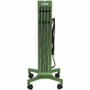 Bretford CUBE Tower Pre-Wired Mobile Charging Station - 4 Casters - Steel - 16 Width x 162 Depth x 39 Height - Grass CTWR800USBC-GRA