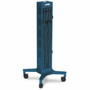 Bretford CUBE Tower Pre-Wired Mobile Charging Station - 4 Casters - Steel - 16 Width x 162 Depth x 39 Height - Topaz CTWR800USBC-TZ