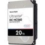 WD Ultrastar DC HC560 WUH722020BLE6L1 20 TB Hard Drive - 35 Internal - SATA SATA600 - Conventional Magnetic Recording CMR - - - 0F38784