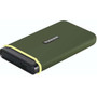 Transcend 1 TB Portable Solid State Drive - External - Military Green - USB 32 Gen 2 Type C TS1TESD380C
