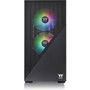 Thermaltake Divider 170 TG ARGB Micro Chassis - Micro Tower - Black - SPCC Tempered Glass Mesh Steel Acrylic - 4 x Bay - 0 - Mini CA-1S4-00S1WN-00