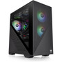 Thermaltake Divider 170 TG ARGB Micro Chassis - Micro Tower - Black - SPCC Tempered Glass Mesh Steel Acrylic - 4 x Bay - 0 - Mini CA-1S4-00S1WN-00