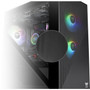 Thermaltake Divider 170 TG ARGB Micro Chassis - Micro Tower - Black - SPCC Tempered Glass Mesh Steel Acrylic - 4 x Bay - 0 - Mini CA-1S4-00S1WN-00