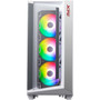 XPG CRUISERST-WHCWW Computer Case - Mid-tower - White - SPCC Tempered Glass - Mini ITX Micro ATX ATX EATX Motherboard Supported - 15260103