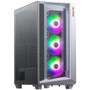 XPG CRUISERST-WHCWW Computer Case - Mid-tower - White - SPCC Tempered Glass - Mini ITX Micro ATX ATX EATX Motherboard Supported - 15260103
