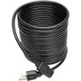 Tripp Lite 25ft Computer Power Cord Cable 5-15P to C13 10A 18AWG 25' - For Computer, Printer, Monitor - 18 Gauge - 125 V AC / 10 A - (P006-025)