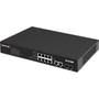Edimax GS-5210PL POE Switch - 12 Ports - Manageable - Gigabit Ethernet - 101001000Base-T 1000Base-X - 2 SFP Slots - 110 W Power - W GS-5210PL