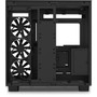 NZXT H9 Flow Dual-Chamber Mid-Tower Airflow Case - Mid-tower - Matte Black - Galvanized Cold Rolled Steel SGCC Tempered Glass - 8 x CM-H91FB-01