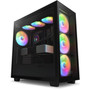 NZXT H7 Elite Computer Case - Mid-tower - Black - ATX Motherboard Supported - 7x Slots CM-H71EB-02