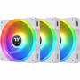 Thermaltake SWAFAN EX14 RGB PC Cooling Fan TT Premium Edition 3 Pack White - 3 Pack - 551 140 mm Maximum Fan Diameter - 3 x Fans CL-F162-PL14SW-A