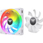 Thermaltake SWAFAN EX14 RGB PC Cooling Fan TT Premium Edition 3 Pack White - 3 Pack - 551 140 mm Maximum Fan Diameter - 3 x Fans CL-F162-PL14SW-A