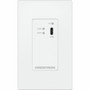 Crestron DM Lite 4K60 444 Transmitter for USB-C DisplayPort Signal Extension over CATx Cable Wall Plate White - 230 ft 70104 mm 6511804