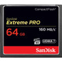 SanDisk Extreme Pro 64 GB CompactFlash - 160 MB/s Read - 150 MB/s Write - 1067x Memory Speed - Lifetime Warranty (Fleet Network)