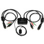 StarTech.com 2 Port USB HDMI Cable KVM Switch with Audio and Remote Switch - USB Powered - 2 Computer(s) - 1 Local User(s) - 1920 x - (Fleet Network)