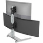 Atdec Freestanding Heavy Duty Dual Vertical Monitor Mount - 24 60960 mm to 55 1397 mm Screen Support - 11023 lb 50000 g Load AWMS-2-BT75-FS-S