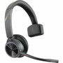Poly Voyager 4310 USB-C Headset BT700 dongle TAA - Siri Google Assistant - Mono - USB Type C - WiredWireless - Bluetooth - 164 ft - 7E2L8AAABA
