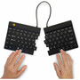 R-Go Split Break Keyboard - R-Go Split Break ergonomic keyboard with break software Bluetooth 50 QWERTY US layout wireless RGOSB-USWLBL