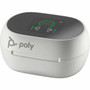 Poly Charging Case Poly Earbud - White - Stereo - True Wireless - Bluetooth - 984 ft - 20 Hz - 20 kHz - Earbud - Binaural - In-ear - 8L590AA