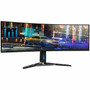 Lenovo Legion R45w-30 45 Class Dual Quad HD DQHD Curved Screen Gaming LED Monitor - 329 - Black - 445 Viewable - Vertical VA - 67B1GAC3US
