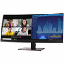 Lenovo ThinkVision P34w-20 34 Class UWQHD Curved Screen LED Monitor - 219 - Raven Black - 341 Viewable - In-plane Switching IPS 63F2RAR3U3